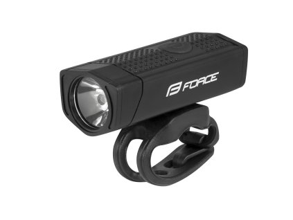 světlo přední FORCE DOT 300LM USB, černé