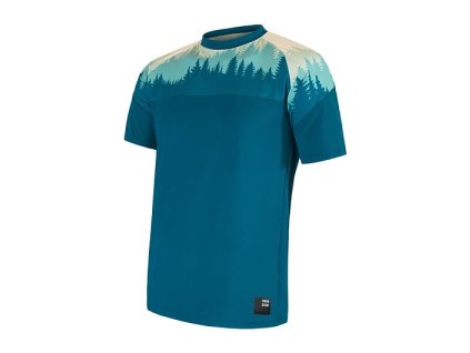 triko krátké pánské SENSOR COOLMAX IMPRESS safírové/trees (Varianta S)