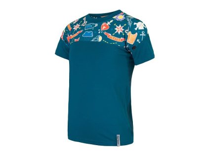 triko krátké dětské SENSOR COOLMAX IMPRESS safír/boys tatoo (Varianta 140)