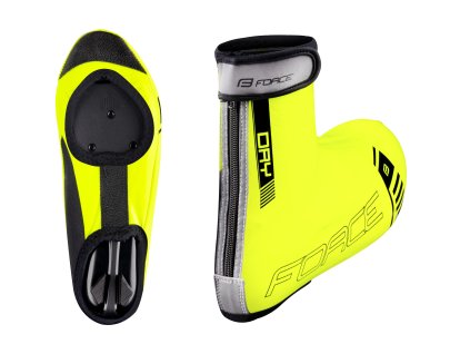 návleky treter FORCE PU DRY ROAD, fluo (velikost M)