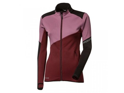 mikina dámská Progress TERRITORIA černá/švestka (Varianta L)