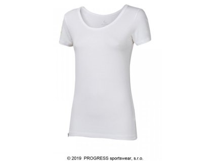 triko krátké dámské Progress ORIGINAL BAMBUS bílé (Varianta L)