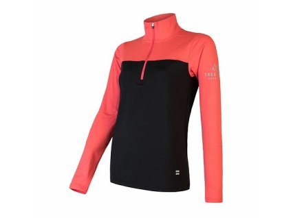 mikina dámská SENSOR COOLMAX THERMO černá/korál (Varianta L)