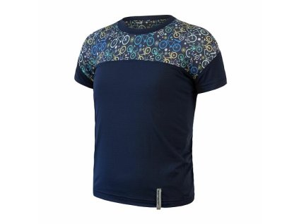 triko krátké dětské SENSOR COOLMAX IMPRESS deep blue/blue bikes (Varianta 100)