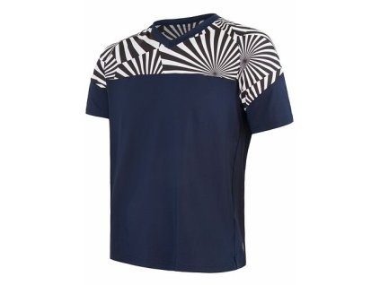 dres krátký pánský SENSOR HELIUM deep blue/geometry (Varianta L)