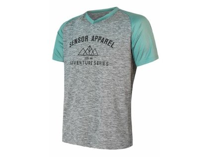 dres krátký pánský SENSOR CYKLO CHARGER šedá/mint (Varianta M)