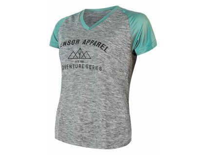 dres krátký dámský SENSOR CYKLO CHARGER šedá/mint (Varianta M)