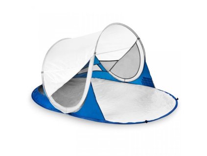 stan plážový Spokey STRATUS bílo modrý samorozkládací 195x100x85cm