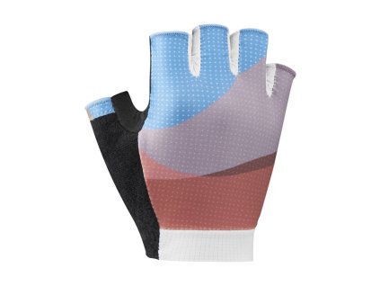 rukavice cyklistické dámské Shimano SUMIRE modro/oranžové (Varianta L)