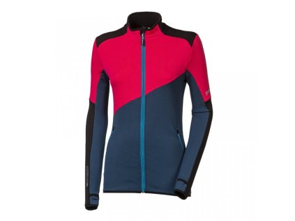 mikina dámská Progress TERRITORIA černá/fuchsie/petrol (Varianta S)