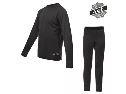 komplet dětský SENSOR MERINO ACTIVE SET černý (Varianta 100)