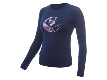 triko dlouhé dámské SENSOR MERINO ACTIVE PT FOX tmavě modré (Varianta L)