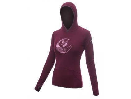 mikina dámská SENSOR MERINO UPPER FOX port red (Varianta L)