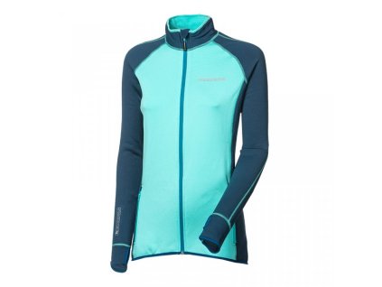 mikina dámská Progress TISPA petrol/mintová (Varianta L)