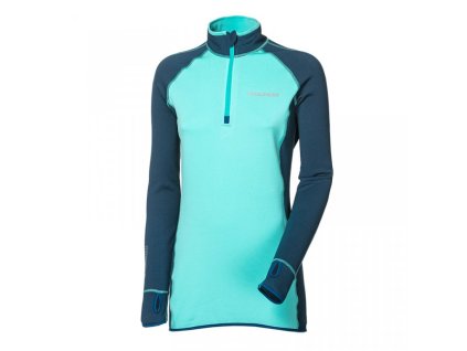 mikina dámská Progress TISPA ZIP petrol/mint (Varianta S)