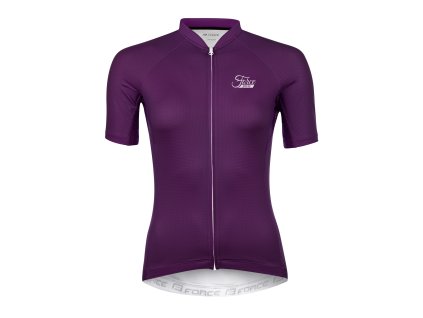 dres FORCE PURE LADY kr. rukáv, fialový (velikost XL)