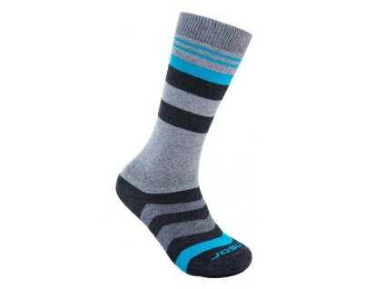 ponožky dětské SENSOR SLOPE MERINO šedá/černá/tyrkys (Varianta 1-2)