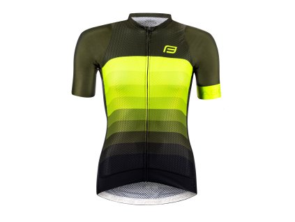 dres F ASCENT LADY kr. rukáv, zeleno-fluo
