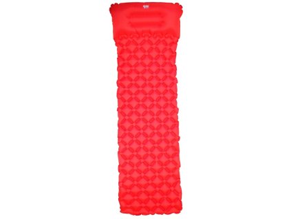 matrace nafukovací s podhlavníkem červená