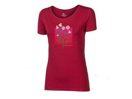 triko krátké dámské Progress SASA CAMOMILE višňové (Varianta L)