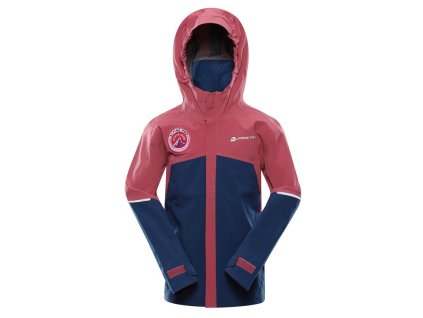 bunda dětská ALPINE PRO GORO červená (Varianta 116/122)