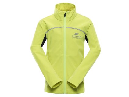 bunda dětská ALPINE PRO GEROCO softshellová zelená (Varianta 104/110)