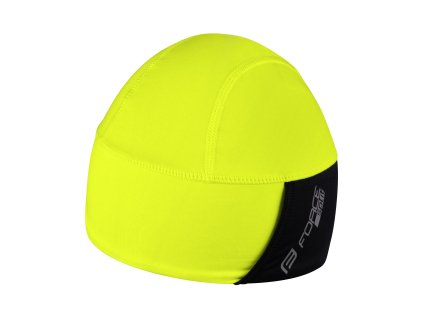 čepice pod přilbu FORCE SPLIT zateplená, fluo (velikost L-XL)