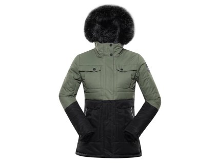 bunda dámská ALPINE PRO EGYPA s membránou PTX zelená (Varianta L)