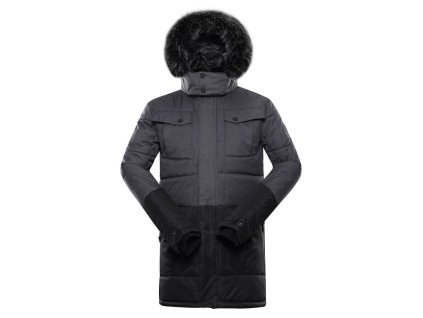 bunda pánská ALPINE PRO EGYP s membránou PTX šedá (Varianta S)