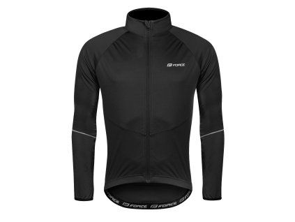 bunda FORCE ARROW softshell, černá (velikost XS)