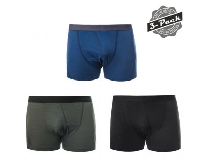 boxerky SENSOR MERINO AIR 3pack černé/modré/olivové NEW (Varianta L)