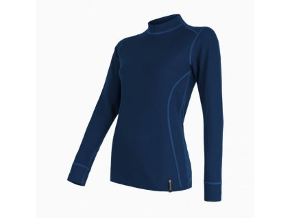 triko dlouhé dámské SENSOR DOUBLE FACE tm. modré (Varianta L)