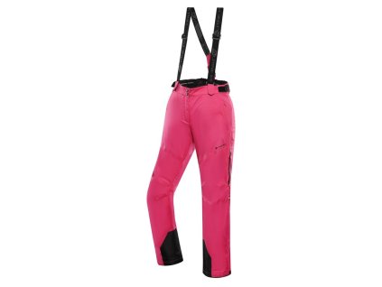 kalhoty dámské dlouhé ALPINE PRO OSAGA s membránou PTX růžové (Varianta L)