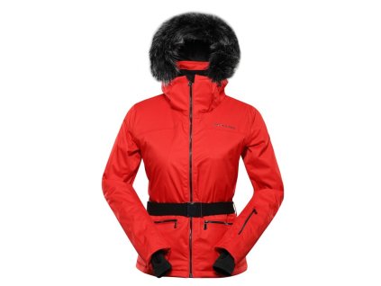 bunda dámská ALPINE PRO OLADA s membránou PTX červená (Varianta L)