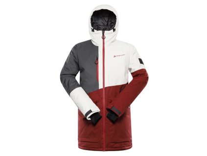 bunda pánská ALPINE PRO UZER s membránou PTX červená (Varianta L)