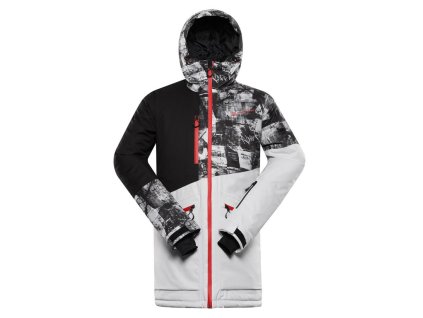 bunda pánská ALPINE PRO UZER s membránou PTX šedá (Varianta XL)