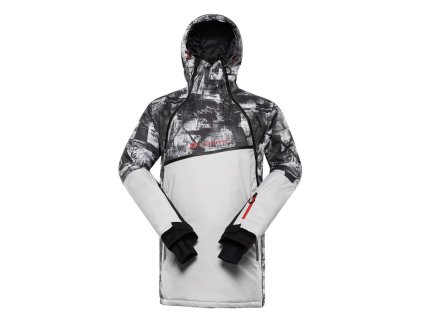 bunda pánská ALPINE PRO OMEQ s membránou PTX šedá (Varianta L)