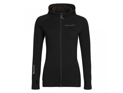 mikina dámská Progress TISPA HOODY merino černá (Varianta L)