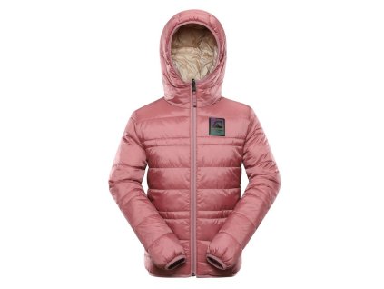 bunda dětská oboustranná ALPINE PRO EROMO HI-THERM růžová (Varianta 164/170)