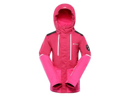 bunda dětská lyžařská ALPINE PRO ZARIBO s membránou PTX růžová (Varianta 164/170)