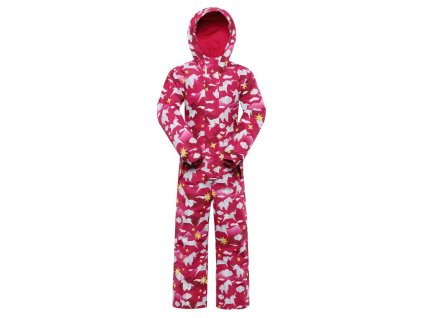 kombinéza dětská ALPINE PRO ZEWEMO s membránou PTX růžová (Varianta 80/86)