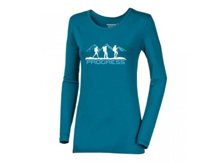 triko dlouhé dámské Progress SONJA Track Lady petrol (Varianta L)