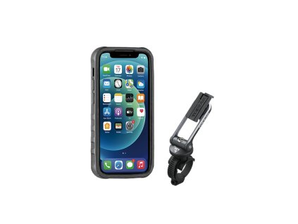 obal na mobil TOPEAK RIDECASE pro iPhone 12 Mini černá/šedá
