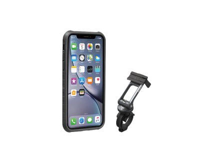 obal na mobil TOPEAK RIDECASE pro iPhone XR černá/šedá
