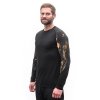 triko dlouhé pánské SENSOR MERINO IMPRESS černé/cosmos (Varianta L)