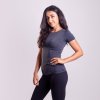 triko krátké dámské Progress TIPICA černý  melír (Varianta L)