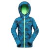 bunda dětská ALPINE PRO EZORO softshellová s membránou modrá (Varianta 104-110)