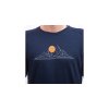 triko krátké pánské SENSOR MERINO BLEND MOON modré (Varianta L)