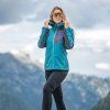 bunda dámská ALPINE PRO ESPRITA 2 softshellová s DWR zelená (Varianta XS)