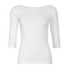 triko 3/4 rukáv dámské s bambusem Progress AKINA bílé (Varianta L)